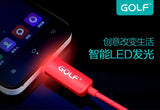 Golf LED USB Cable for SAMSUNG, OPPO, HTC AND ETC