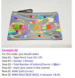 Fashionable Cosmetic Pouch / Customised Name / Pencil Case / Multi Functional Phone Pouch