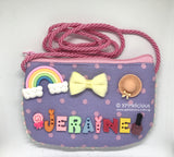 Customised Name TH Sling Pouch / Personalised DIY Cloth Sling Bag