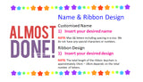 Handmade Name Ribbon Keychain / Customised Name Bag Tag / Teachers Day / Children Day Gift Ideas / Birthday / Kids Present / Christmas