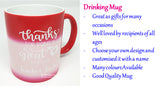 Mahjong / 4D / Toto / Soccer / Singapore Design / Customised Name Print Cup / Colour Changing Mug / Christmas Gift Ideas