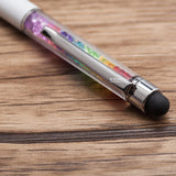 Customised Name Engraving on Rainbow Crystal Stylus Pen / Personalised Writing Pens
