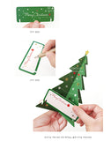 Standing Christmas Tree Gift Card Memo Note