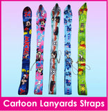 Cartoon Lanyard Strap for Ez-link ID Card Holders - Mickey Mouse Minnie Mouse Cars Stitch Winnie the Pooh