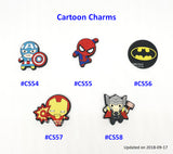 Customised Name Cartoon Ring Keychains / Personalised Name Novelty Charm Bag Tag
