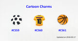 Customised Name Cartoon Ring Keychains / Personalised Name Novelty Charm Bag Tag
