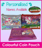 Shake Shake Colourful Coin Pouch/Customise Name Available