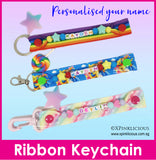 Handmade Name Ribbon Keychain / Customised Name Bag Tag / Teachers Day / Children Day Gift Ideas / Birthday / Kids Present / Christmas
