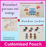 Customised Name Printing on Pencil Case Pouch [XPL]