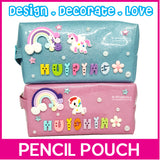 DIY Pencil Box / Cosmetic Pouch / Customised Name / Pencil Case / Multi Functional Phone Pouch