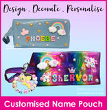 DIY Pencil Box / Cosmetic Pouch / Customised Name / Pencil Case / Multi Functional Phone Pouch