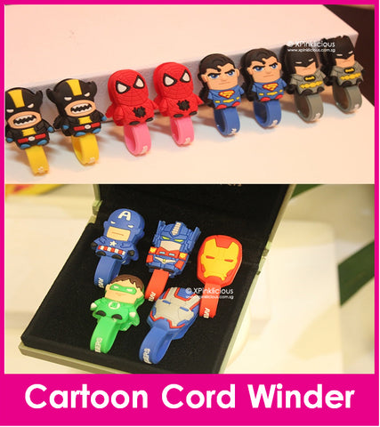[BUY 1 GET 1 FREE] Avengers Superheros Cord Winder Cartoon Cable Tie
