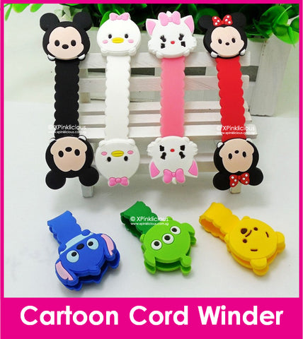 [BUY 1 GET 1 FREE] Cute Tsum Cord Winder Cartoon Cable Tie