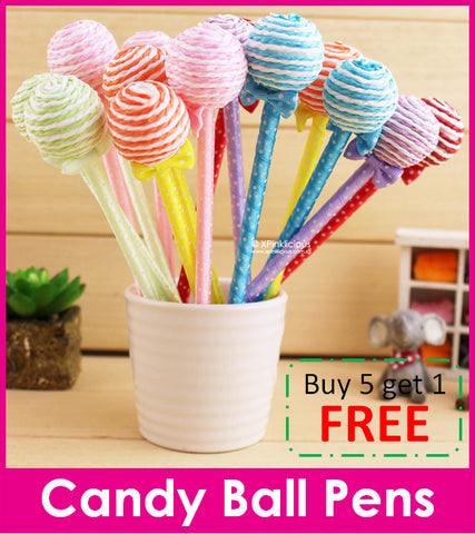 Candy Ball Pen / Writing Pens - Selling in a pack of 12