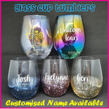 [ CLEARANCE SALE ] Customised Name on Glass Cup Tumbler / Egg Cup