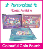 Shake Shake Colourful Coin Pouch/Customise Name Available