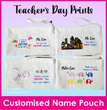 Teachers Day Pencil Pouch Pencil Case / Stationary / Gift Ideas / Present / Cikgu / Customised Name