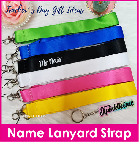 Customised Name Printing on Lanyard Strap for Ez-link ID Access Card Holders