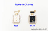 Customised Name Cartoon Ring Keychains / Personalised Name Novelty Charm Bag Tag