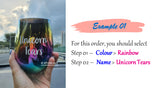 [ CLEARANCE SALE ] Customised Name on Glass Cup Tumbler / Egg Cup