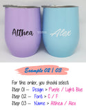 Customised Name Print U Tumbler Cup / Christmas Gift Ideas / Couple Mug / Teacher's Day Present / Valentine Day
