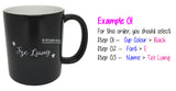 Customised Name Print Cup / Name Print Couple Mug / Colour Changing Cups / Christmas Gift Ideas / Present