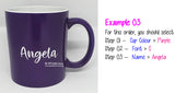 Customised Name Print Cup / Name Print Couple Mug / Colour Changing Cups / Christmas Gift Ideas / Present