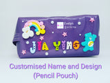 DIY Pencil Pouch / Pencil Box / Cosmetic Pouch / Customised Name / Pencil Case Phone Pouch