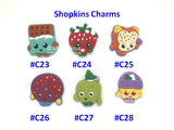 Customised Name Cartoon Ring Keychains / Personalised Name Novelty Charm Bag Tag