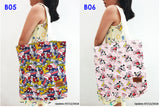 Cartoon Totebag / Canvas Tote Bag / Shoulder Bag / Recycle Bag / Shopping Bag / Tuition Bag