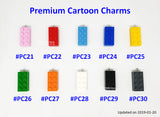 Customised Name Cartoon Ring Keychains / Personalised Name Novelty Charm Bag Tag