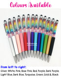 Customised Name Engraving on Rainbow Crystal Stylus Pen / Personalised Writing Pens