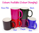 Customised Name Cup (Decal) / Colour Changing Couple Mug / Valentine Day Present / Anniversary Gift Ideas