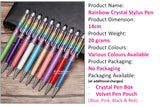 [SALE] Rainbow Crystal Stylus Pen / Teachers Day Gift / Christmas Present