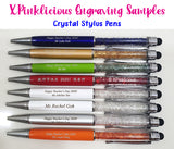 Customised Name Engraving on Crystal Stylus Pen / Personalised Writing Pens / Teacher's Day Present / Gift Ideas