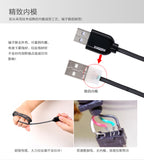 Remax Wiremesh 100cm USB Cable for iPhones and MicroUSB