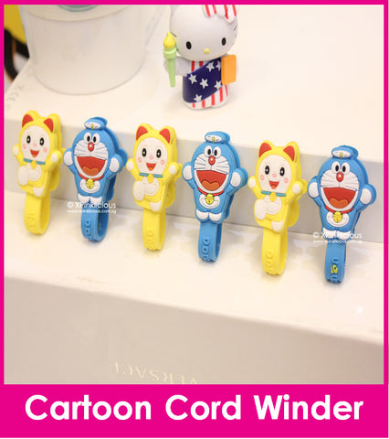 [BUY 1 GET 1 FREE] Doraemon Cord Winder Cartoon Cable Tie