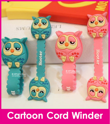 [BUY 1 GET 1 FREE] Owl Cord Winder Cartoon Cable Tie