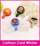 [BUY 1 GET 1 FREE] Superheros Cord Winder Cartoon Cable Tie