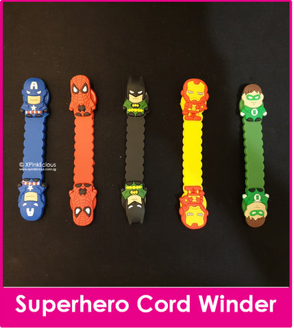 [BUY 1 GET 1 FREE] NEW Superhero (S) Cord Winder Cartoon Cable Tie