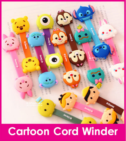 [BUY 1 GET 1 FREE] Tsum Tsum Cord Winder Cartoon Cable Tie