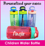 Customised Name Kids Water Bottle / Children Water Tumbler