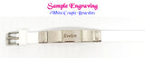 Couple Bracelet with Name Engraving / Valentine Day Present / Anniversary Gift